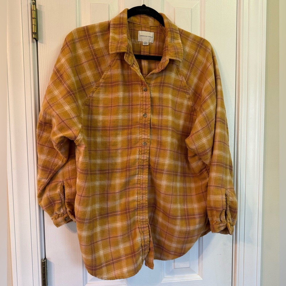 Womens’ American Eagle Plaid Flannel - Size Medium